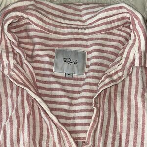 Rails Sydney Florence Stripe Top M Blush and Cream
